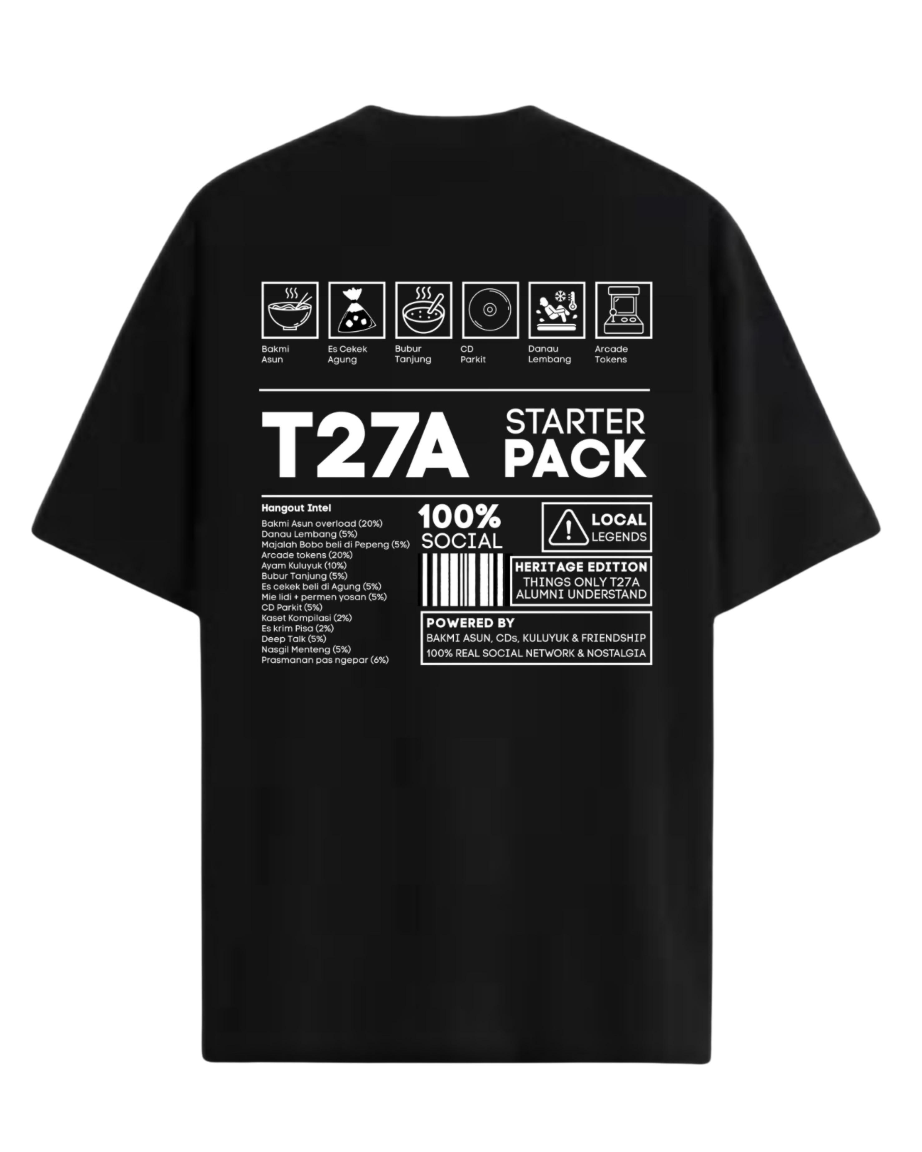 Tshirt T27A Starter Pack (belakang)
