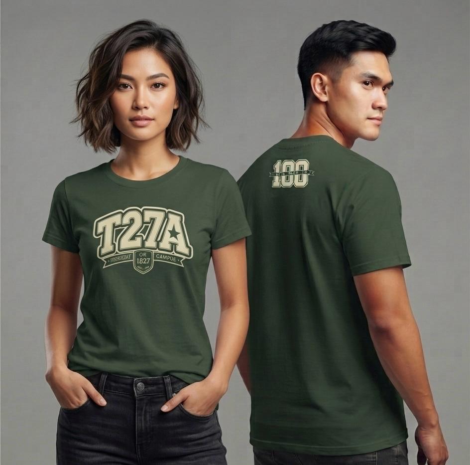 Tshirt T27A Identi-tee Forest Green (belakang)